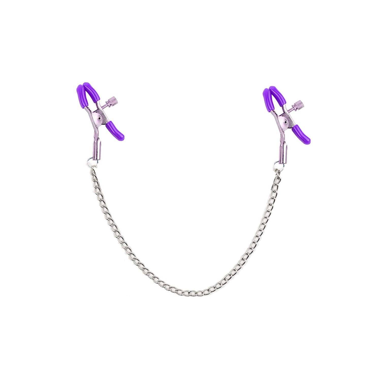 Adjustable Non-Piercing Body Jewelry Clamp with Chain - Stylish Necklace Clips for Women & Men - Perfect for Parties, Cosplay & Alternative Fashion