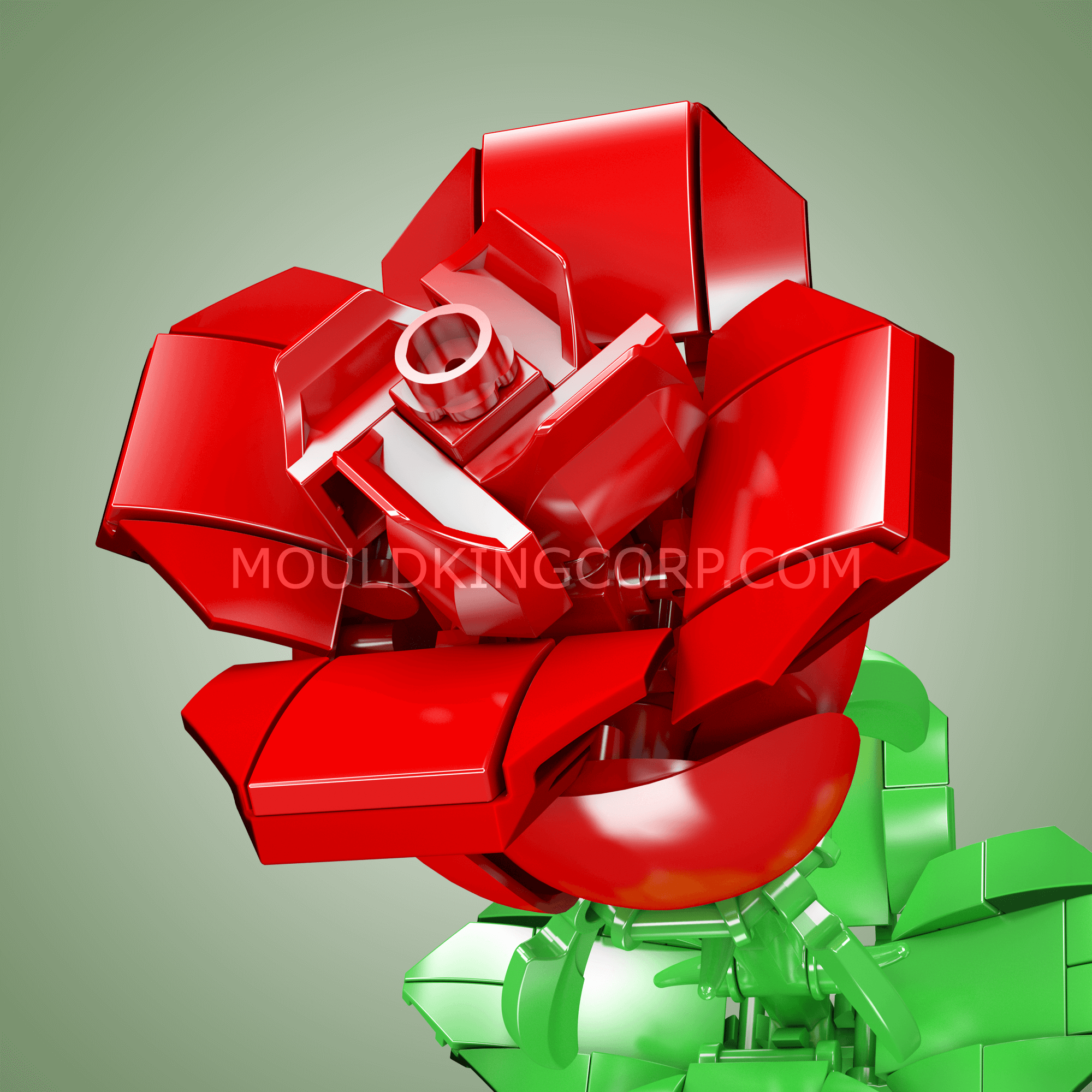 Mould King 24005 Artificial Rose Flower Building Block Set | 131 PCS DIY Home Decor | Perfect for Valentine's Day, Wedding Centerpieces & Room Decoration