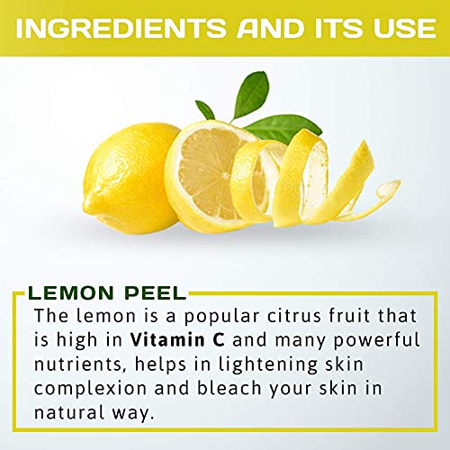 VS Products Organic Lemon Peel Powder 450g - 100% Pure Jambiri Peel Powder for Glowing Skin & Face Care - Natural Nimbu Chilka Powder for Exfoliation & Brightening - Pack of 4 x 100g (Total 400g) - Perfect for DIY Skincare, Hair Masks & Ayurvedic Remedies