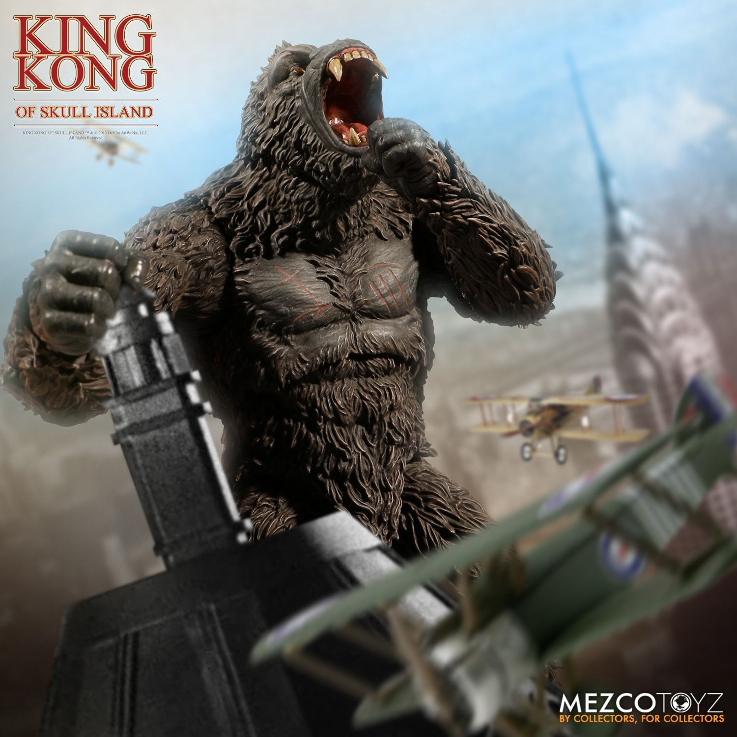 Mezco Toyz King Kong of Skull Island 7-Inch Action Figure - Collectible Movie Monster Toy for Display & Play | Perfect for Fans, Collectors & Home Decor