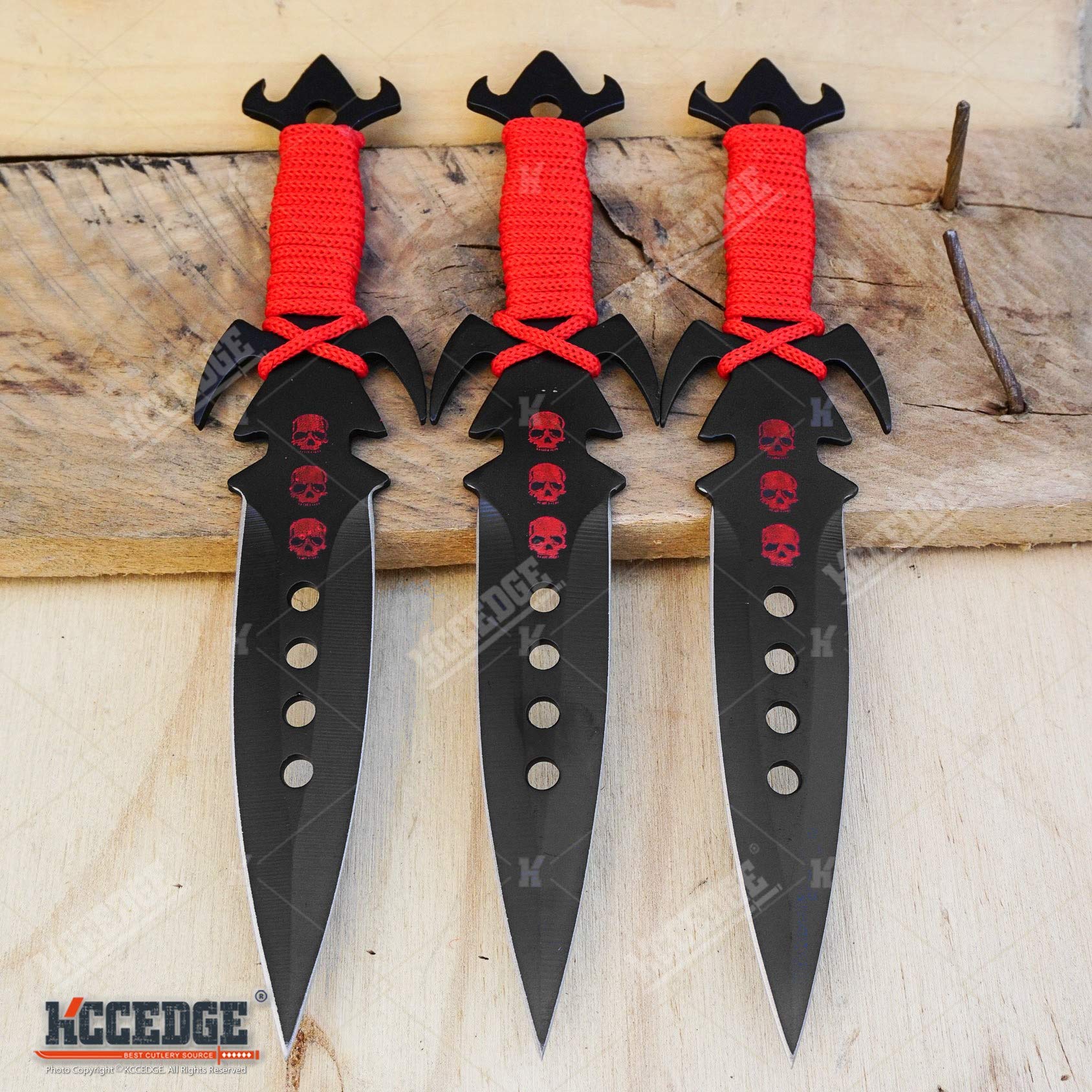 KCCEDGE Premium Tactical Survival Knife Set - 7.5