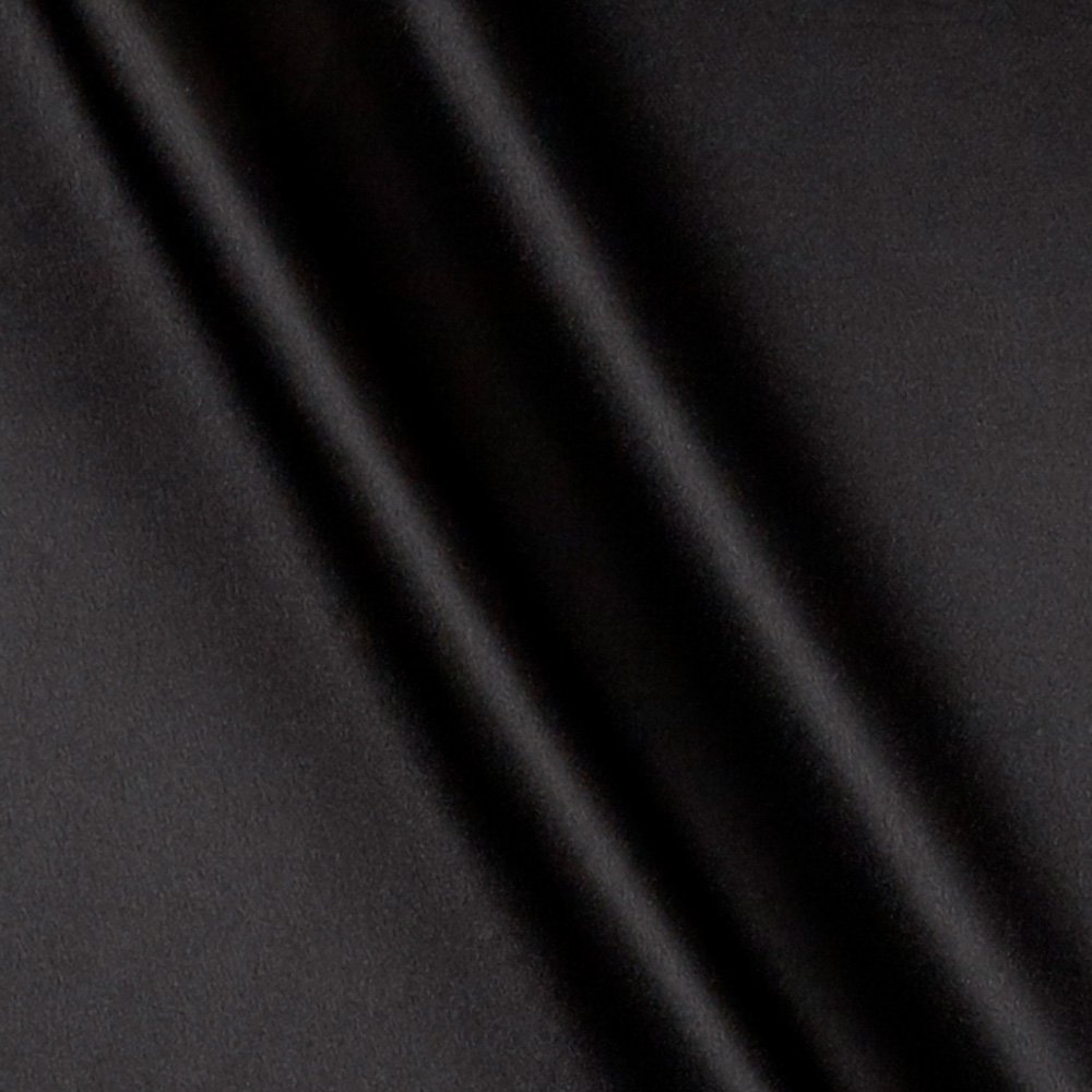 Premium Black Crepe Back Satin Fabric by the Yard - Soft Draping Material for Evening Gowns, Bridesmaid Dresses & Luxury Home Decor