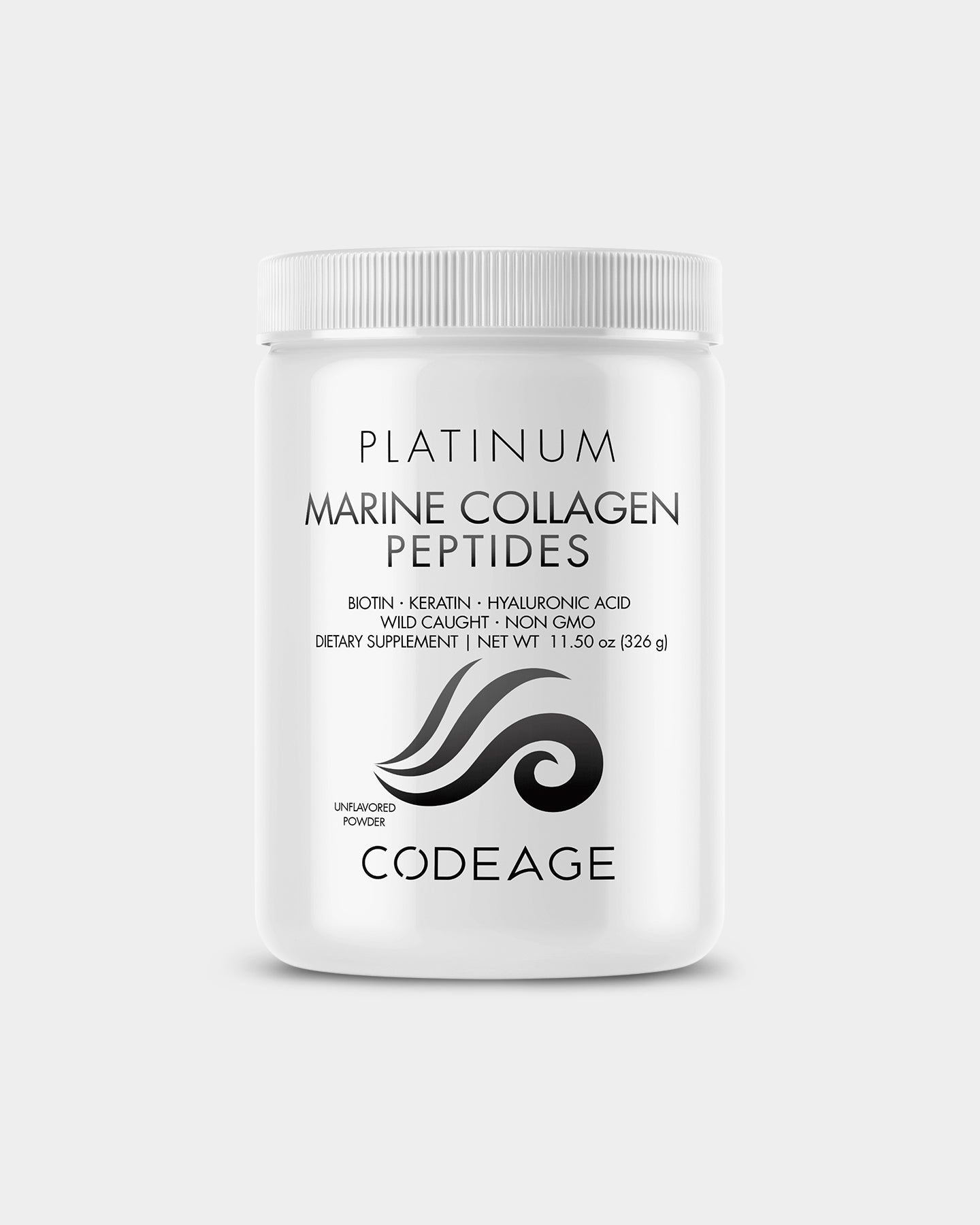 Premium Marine Collagen Peptides Powder by Codeage - Hydrolyzed for Better Absorption, Supports Skin, Hair & Joint Health - Ideal for Smoothies, Coffee & Post-Workout Recovery