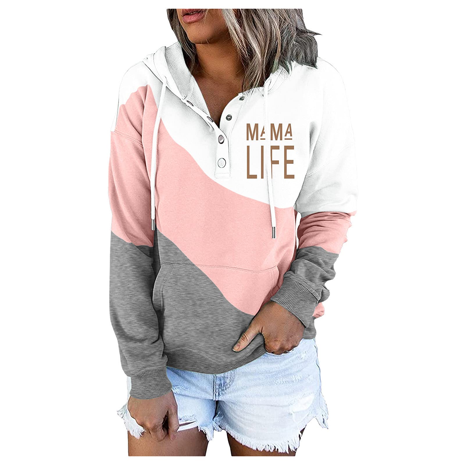 Women's Kawaii Cartoon Graphic Hoodie - Loose Fit Pullover Sweatshirt with Drawstring | Cute Casual Wear for Street Fashion & Anime Cosplay
