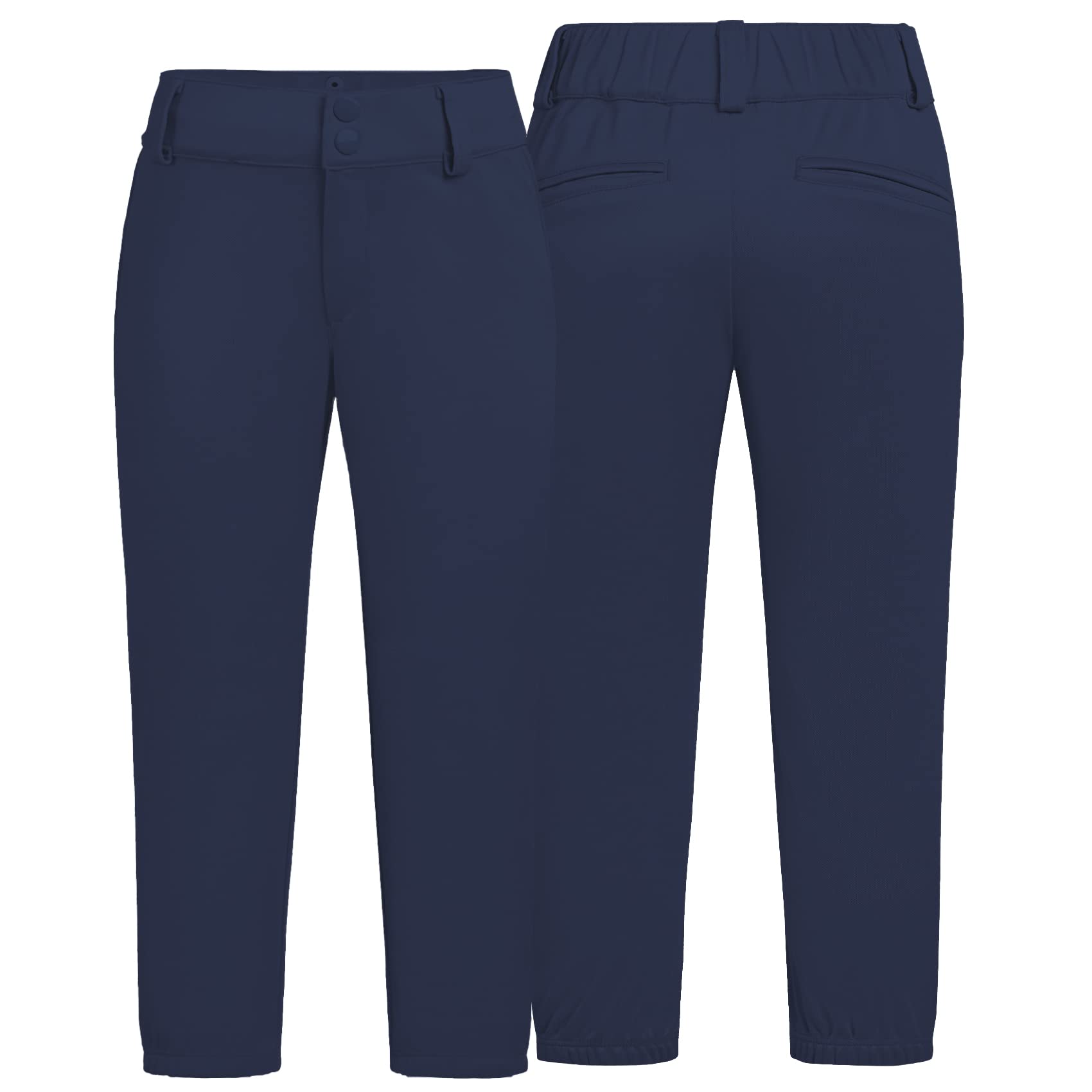 QBK Youth Softball Pants for Girls & Boys 2T-13 Years - Breathable Baseball Practice Pants for Kids, Tee Ball Uniform Pants - Perfect for Little League, Training, and School Sports Teams