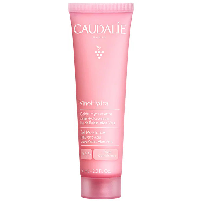 Caudalie VinoHydra Hyaluronic Acid & Aloe Vera Hydrating Moisturizing Gel Cream - Deep Hydration for Dry, Sensitive Skin | Day & Night Face Care | Anti-Aging & Soothing Skincare Solution