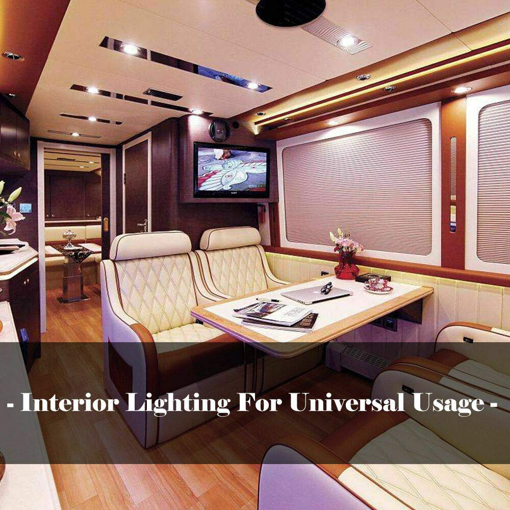 MACHSWON 6X Interior LED Spot Lights 12V for Camper Van, Caravan & Motorhome - Bright Energy-Efficient Lighting for Night Driving & Cozy Cabin Ambience