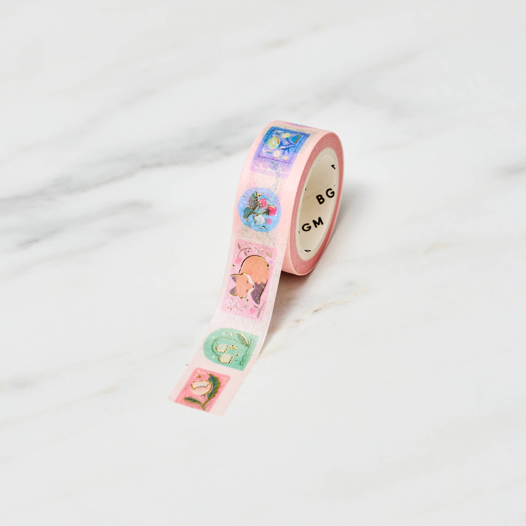 BGM Life Series 15mm Foil Masking Tape - High Quality Decorative Tape for Scrapbooking, DIY Crafts & Home Decor - Perfect for Art Projects, Gift Wrapping & Office Organization