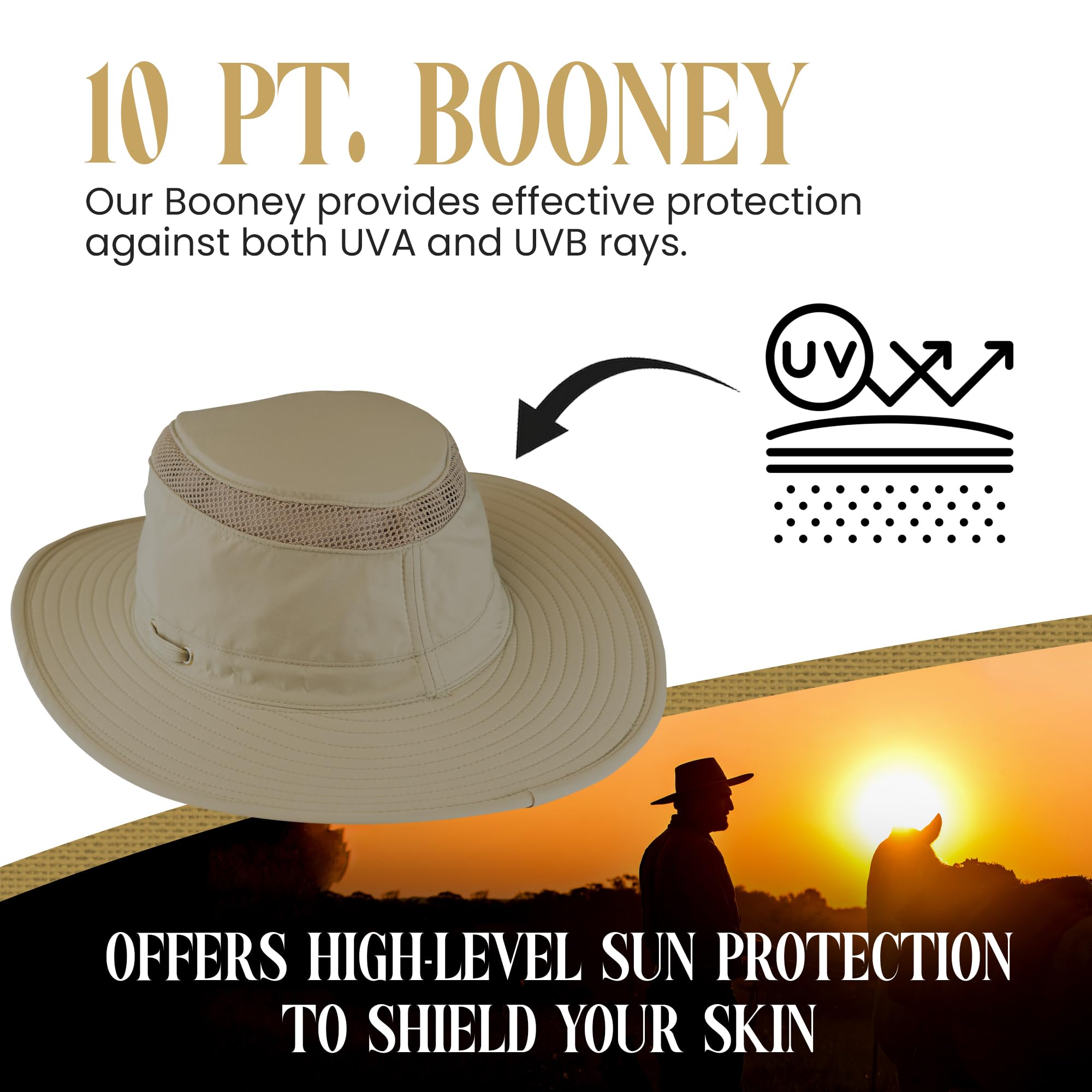 Henschel Camper Booney Hat - Water Resistant with Secret Pocket for Outdoor Adventures