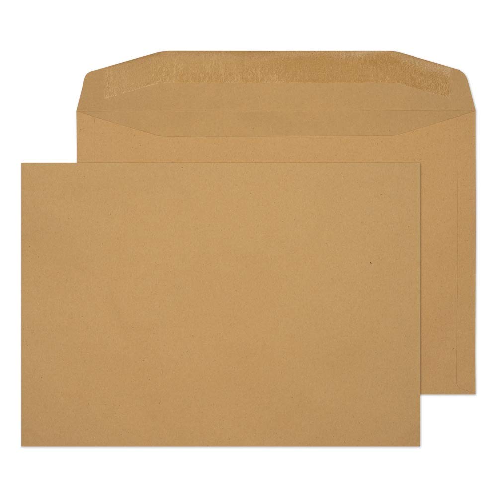 Purely Everyday C4 229 x 324 mm 100 gsm Gummed Mailer Envelopes (2709) Manilla - Pack of 250 | Self-Sealing Mailing Envelopes for Business, Office & Shipping | Perfect for Documents, Invoices & Small Packages