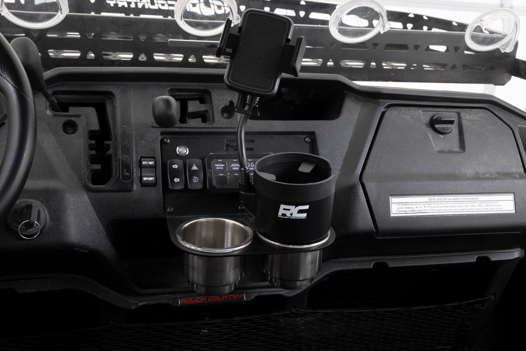 2 in 1 Expanding Cup Holder and Phone Stand - Portable Car Accessories for Coffee, Drinks & Smartphones | Perfect for Road Trips, Commuting and Travel
