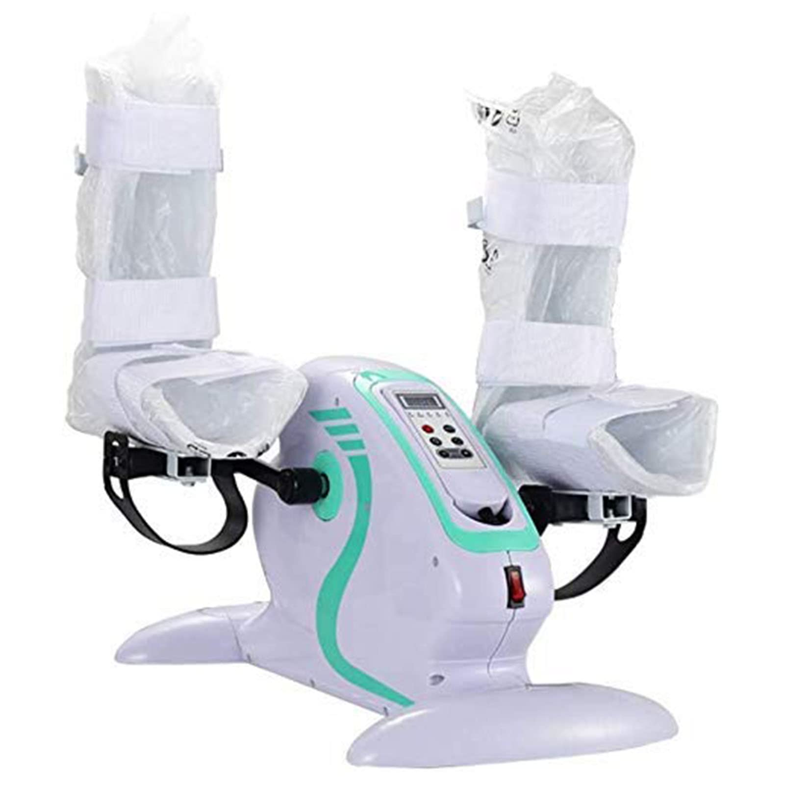Electric Pedal Exercise Bike - Motorized Under Desk Bike with Leg Protection, Silent Mini Pedal Exerciser for Arms & Legs Workout, Home & Office Fitness Equipment for Seniors & Rehab - Perfect for Desk Workouts, Physical Therapy & Low-Impact Exercise