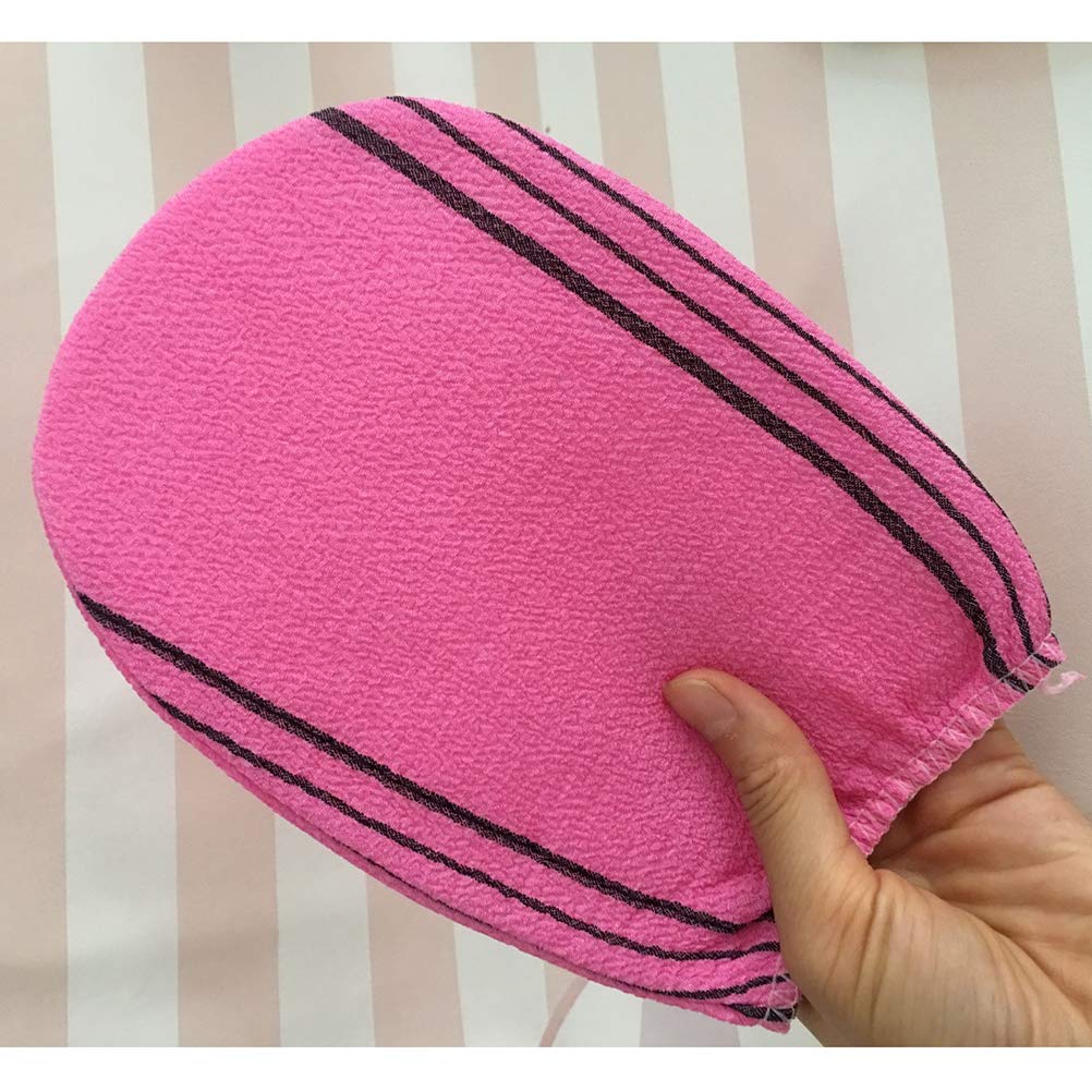 Lurrose Exfoliating Gloves for Body Scrub - 3 Pack Dual-Sided Bath & Shower Exfoliator Mitts - Deep Cleansing Spa Gloves for Adults & Kids - Perfect for Dry Brushing, Dead Skin Removal & Smooth Skin Care