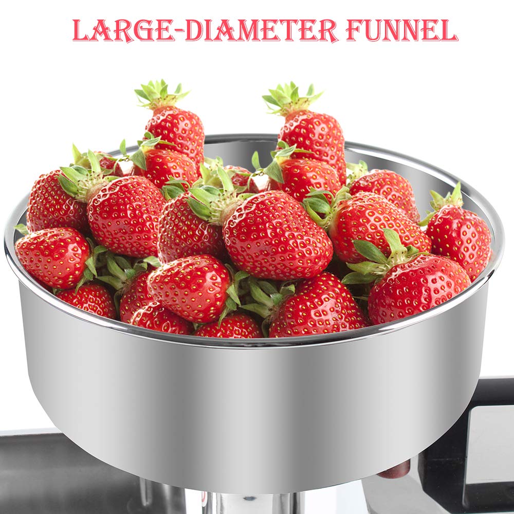 ZXMOTO 110V Commercial Electric Tomato Strainer Machine - Stainless Steel Food Mill, Sauce Maker & Fruit Press Squeezer for Restaurants, Kitchens, Juice Bars | Perfect for Tomato Sauce, Jam Making, Purees & Fresh Juices