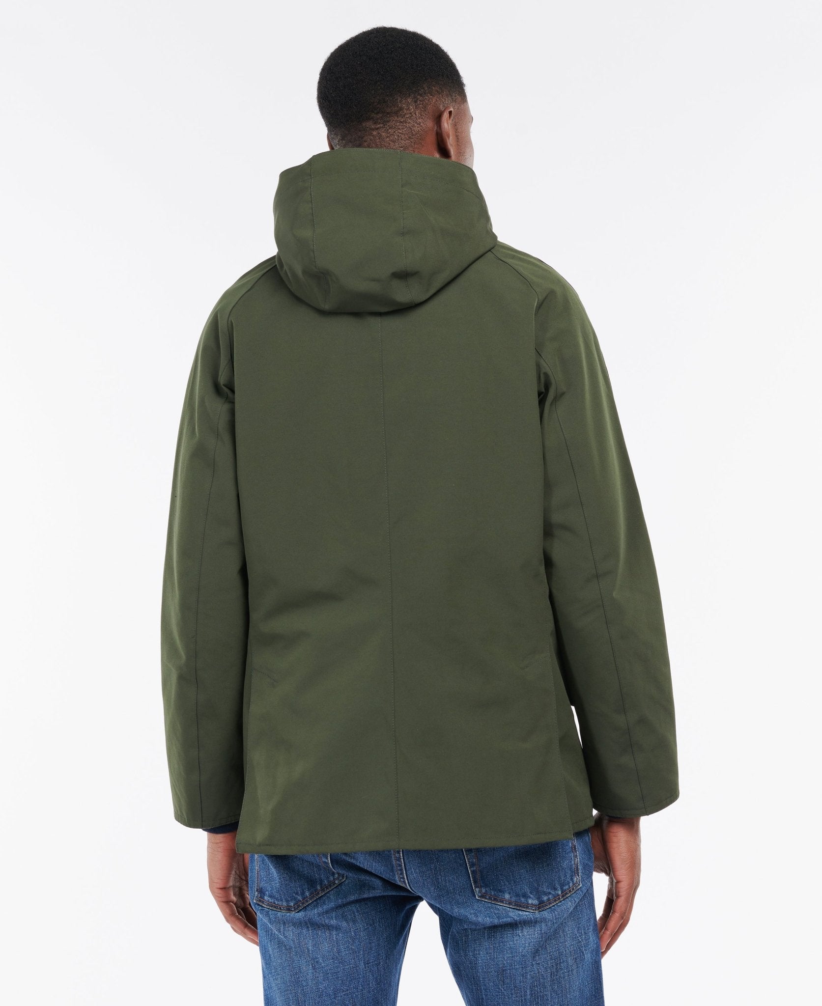 BARBOUR Waterproof Ashby Jacket for Men - Classic Waxed Cotton Outdoor Coat in Sage Green | Rainproof Windbreaker for Hiking, Camping & Urban Commute