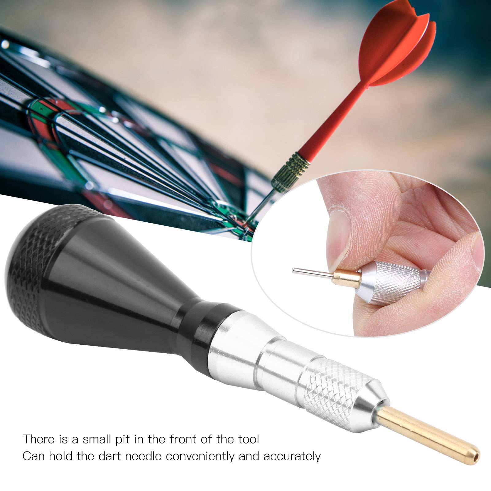 Dilwe Tip Remover Tool - Soft Tip Puller for Broken Tips (Silver) | Essential Archery & Shooting Accessories for Easy Arrow Maintenance