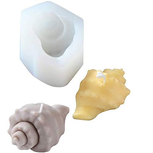 Premium Silicone Conch Shell Mold for DIY Soap, Candle & Resin Crafts - Ocean-Themed Sea Snail Shaped Soap Making Supplies - Perfect for Beach Party Favors, Bath Decor & Handmade Gifts by JYEOUX