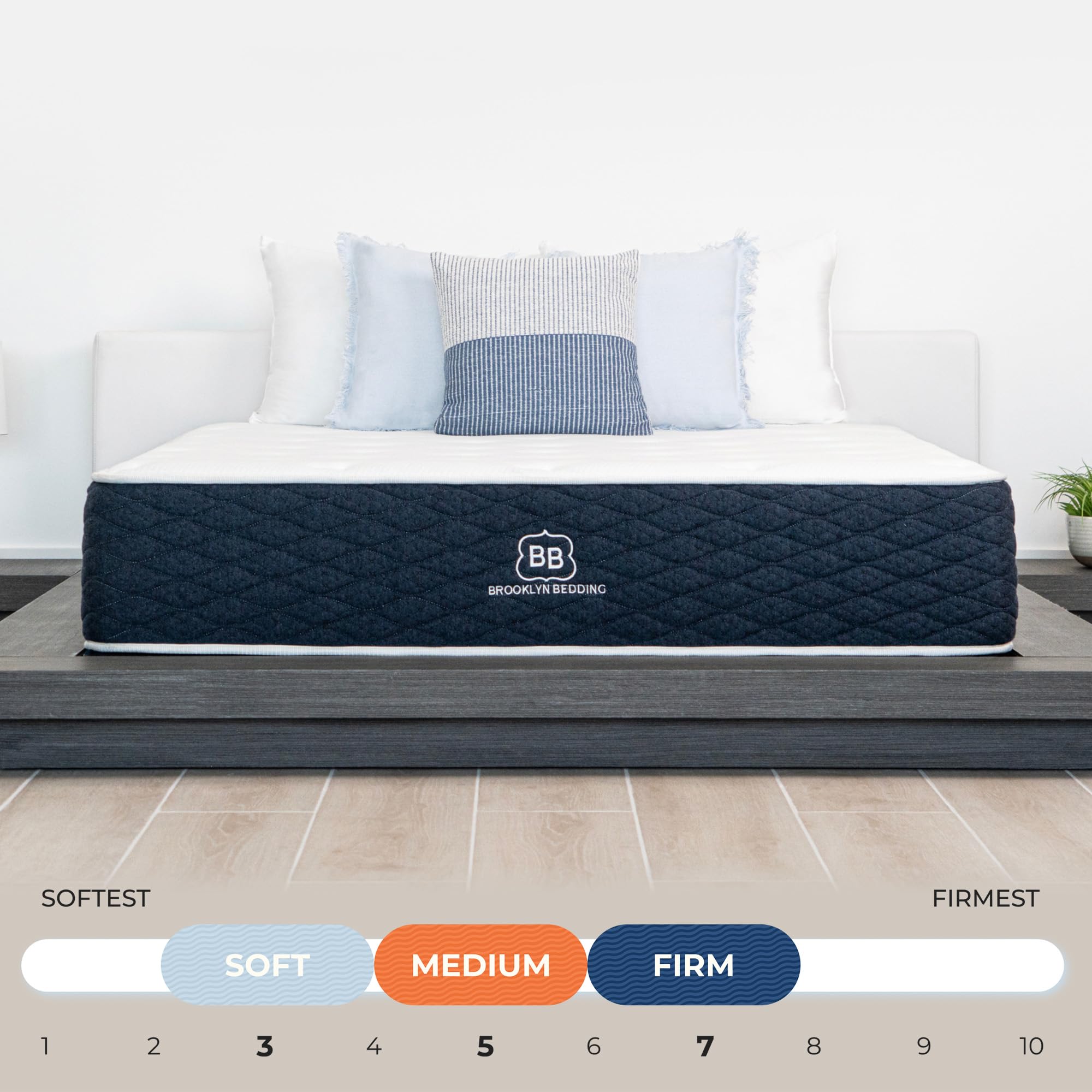 Brooklyn Bedding Signature RV Mattress - Soft Short Queen Size 60x74 - Comfortable Sleep Solution for Campers & Travel Trailers