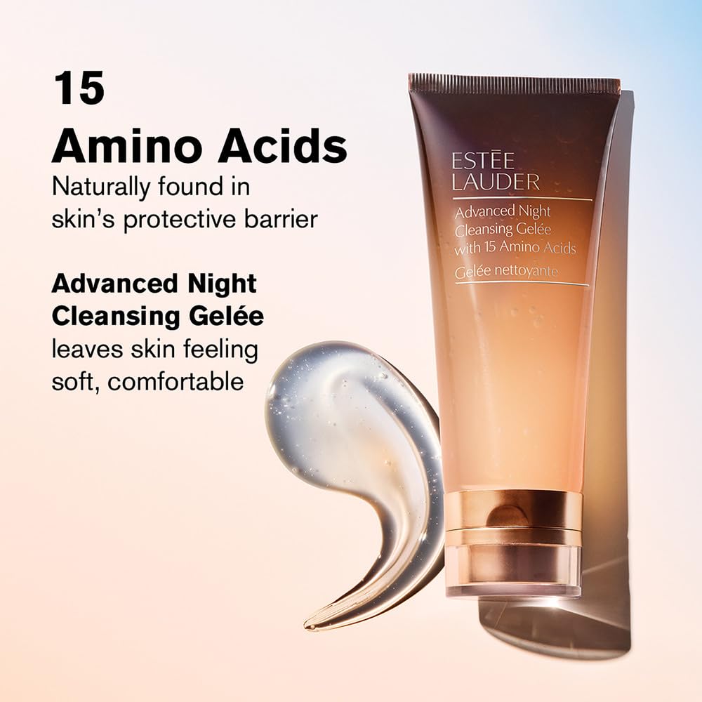 Estée Lauder Advanced Night Repair Cleansing Gelée Foaming Face Wash with 15 Amino Acids - Gentle Deep Cleanser for Oily, Dry & Sensitive Skin | Nighttime Skincare Routine