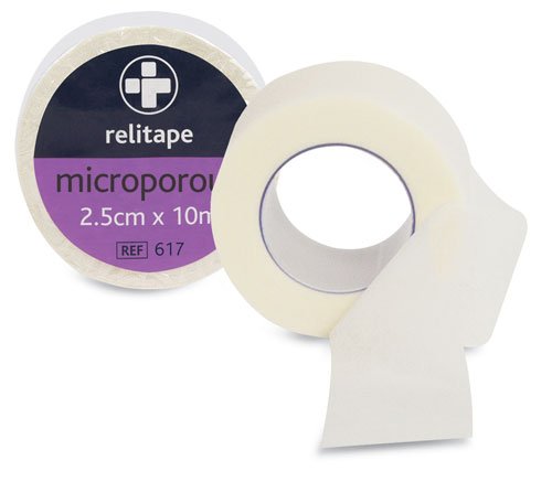Reliance Medical 1000 Pack 2.5cm Microporous First Aid Tape - Breathable Surgical Tape for Wound Dressing, Sports Injuries & Bandage Securing