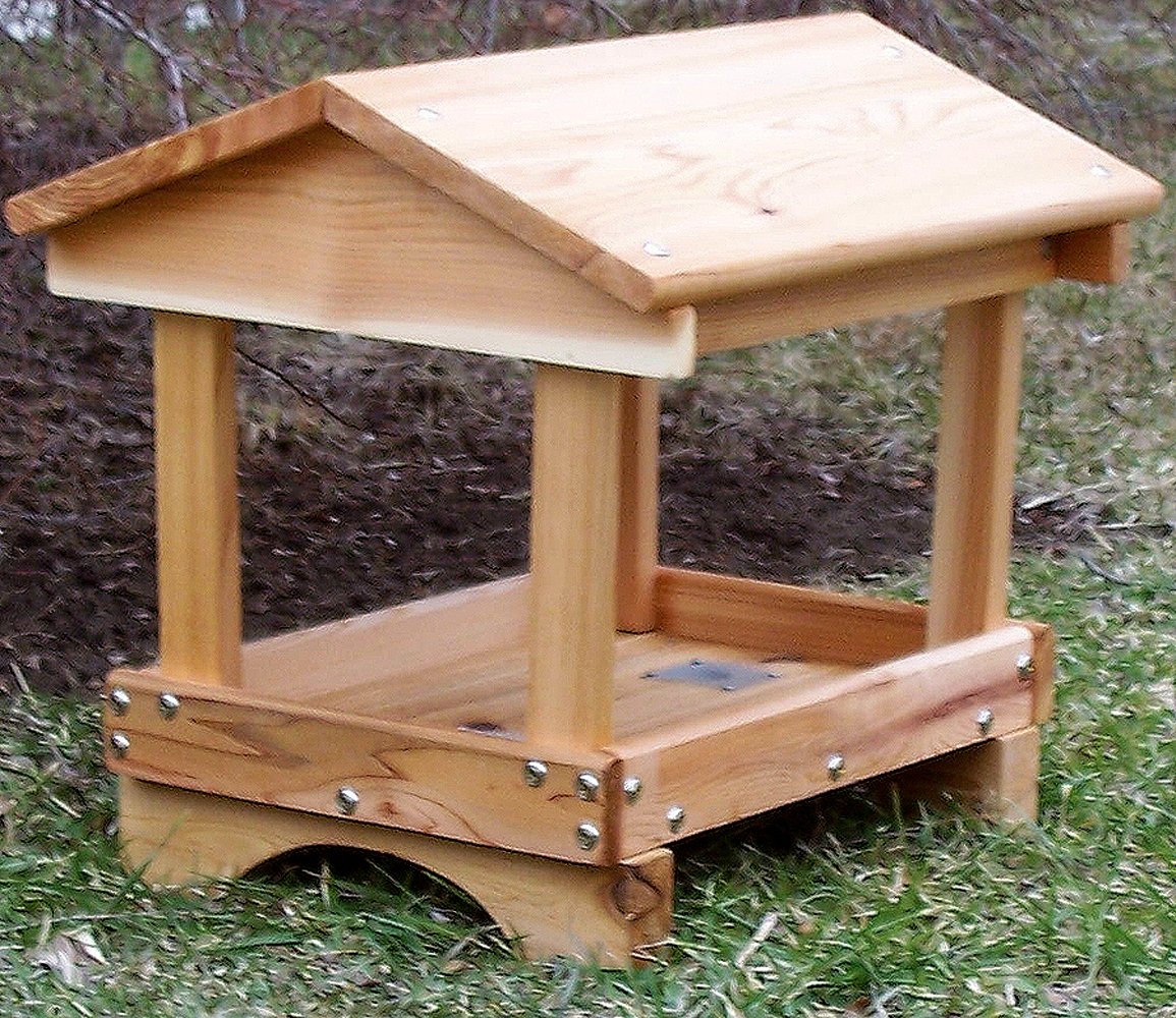 Stovall Products 5F Pavilion Feeder - Durable Bird Feeder for Outdoor Garden, Patio & Backyard - Attracts Wild Birds with Easy-Fill Design