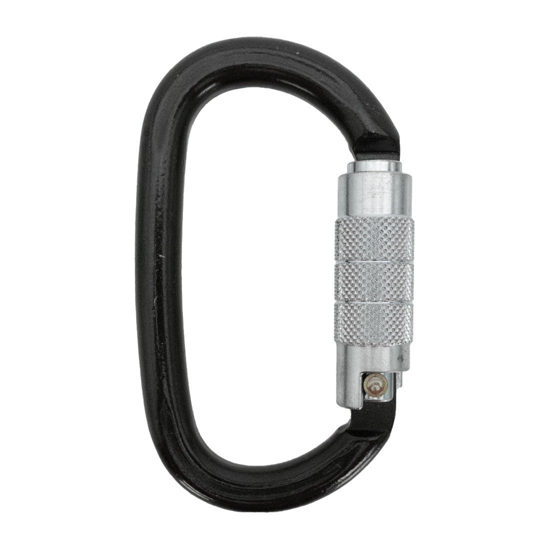 Liberty Mountain Steel Carabiner Twist Lock Oval - Heavy Duty Climbing Carabiner for Rock Climbing, Hiking, Camping & Outdoor Gear - Durable Oval Shaped Locking Carabiner for Safety Equipment