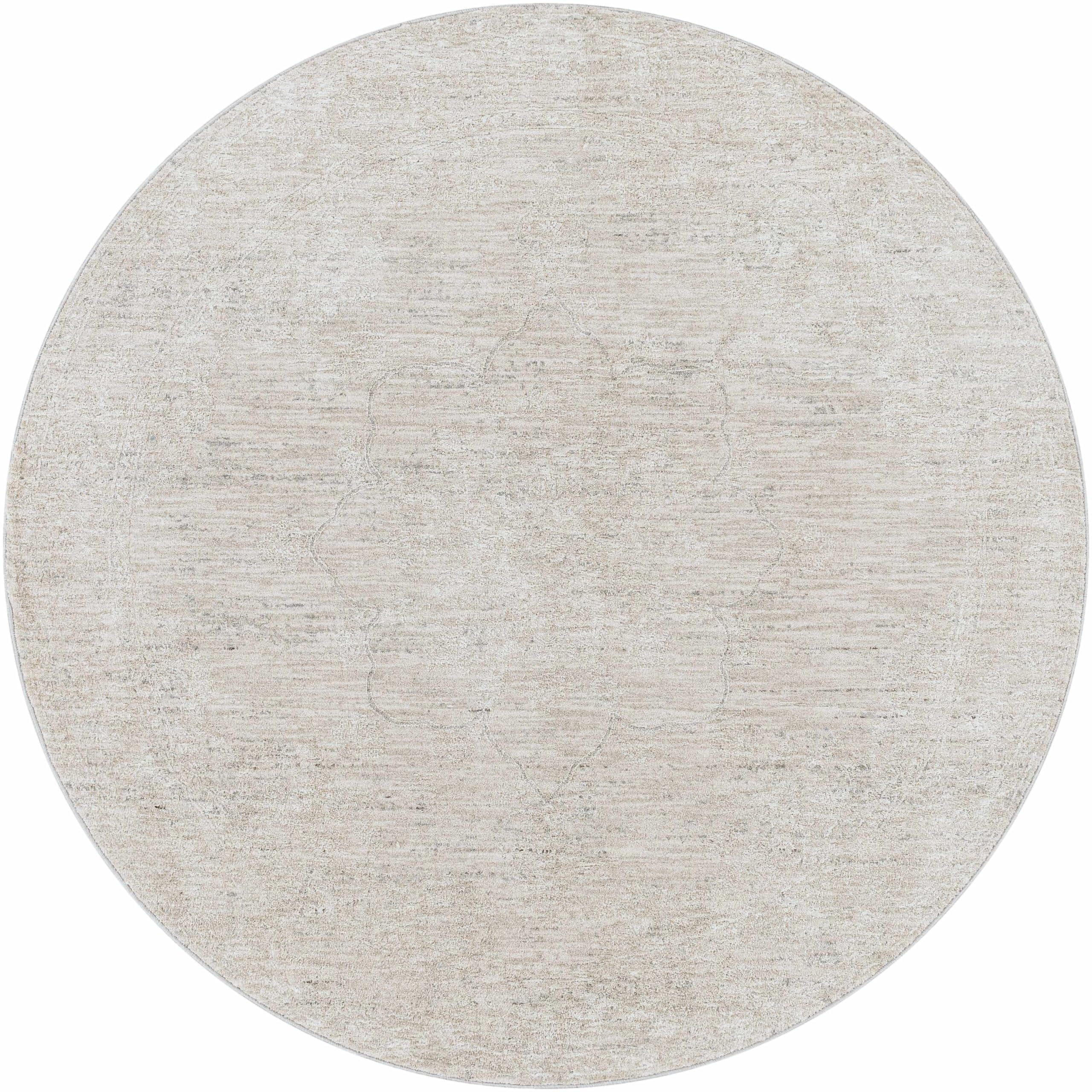 Hauteloom Monto Traditional Gray and Beige Area Rug 5' x 7'5