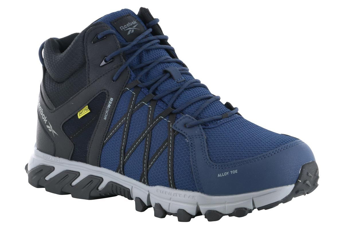Reebok Met Guard Alloy Safety Toe Work Boots - Steel Toe Shoes for Men, OSHA Compliant, Slip Resistant & Electrical Hazard Protection - Ideal for Construction, Warehouse & Industrial Work