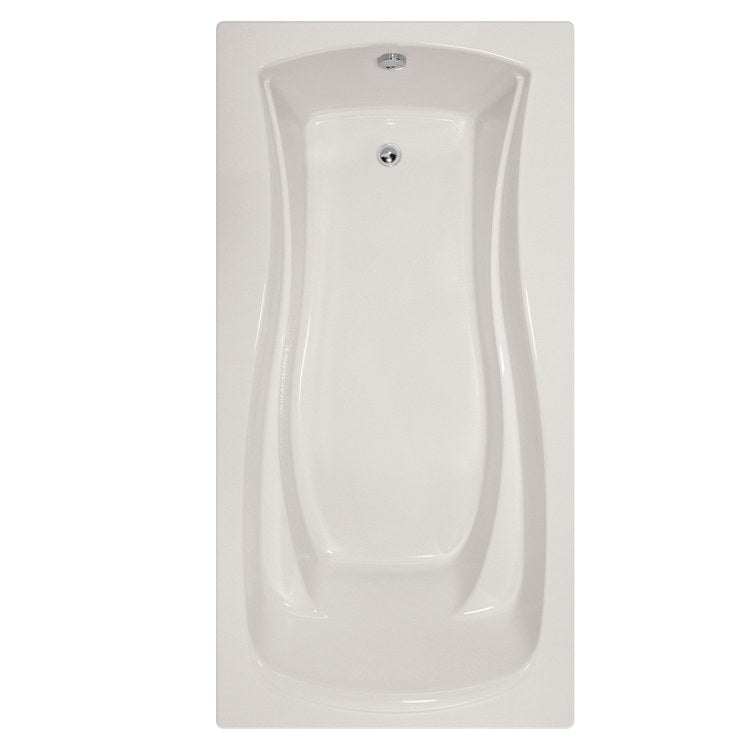 Air Tub Designer Collection Charlotte Drop-In White Rectangle 6-Jet Acrylic Bathtub 72 x 36 x 18.5 Inch - Perfect for Luxury Bathrooms & Spa Retreats
