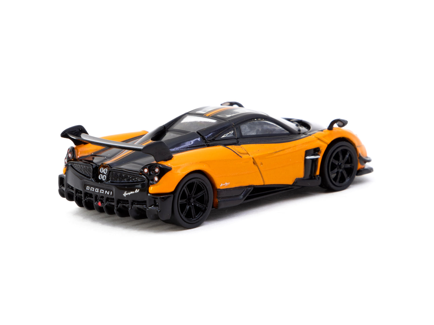 Tarmac Works 1/64 Pagani Huayra BC Arancio Saint Tropez Diecast Model Car - Collectible Miniature Vehicle for Display & Racing Enthusiasts - Perfect for Home Office Decor & Car Collection Showcase