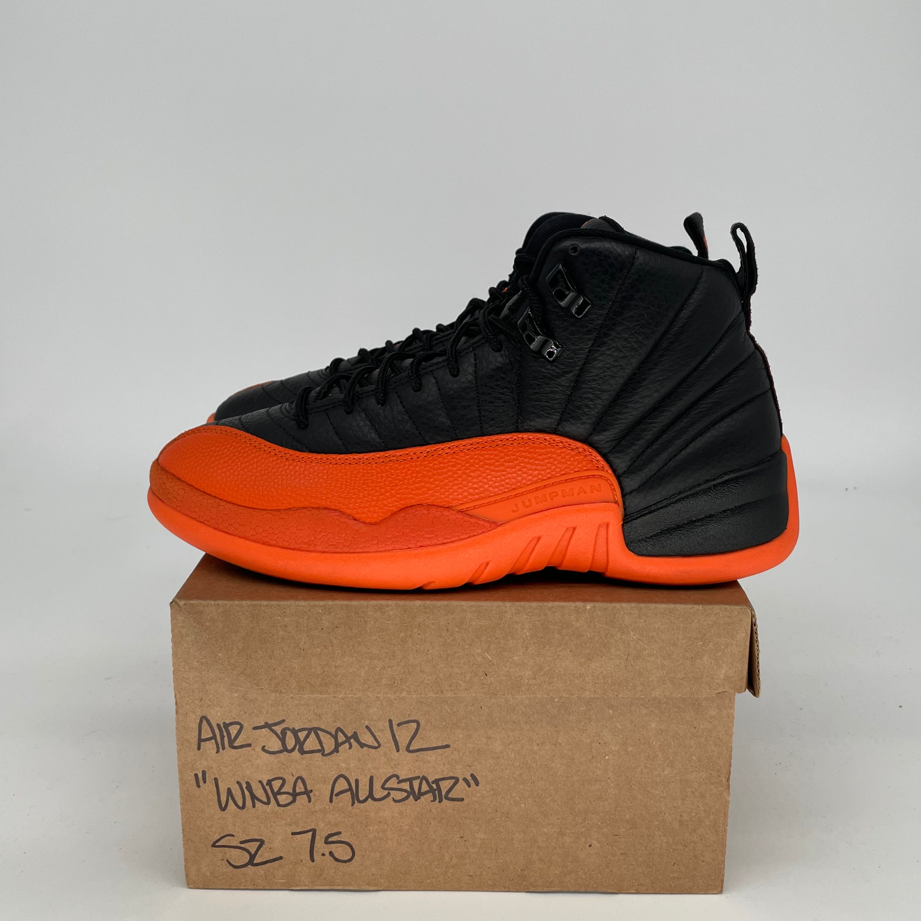 AIR JORDAN 12 WNBA All-Star Basketball Shoes - Women's Size 7.5/9W in Brilliant Orange (Style FD9101-081) | Perfect for Court Play, Streetwear Fashion & Sneaker Collecting