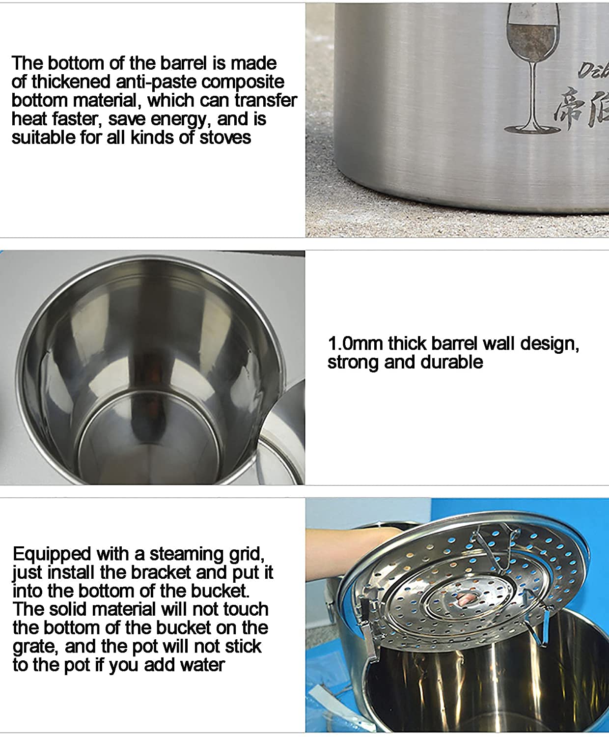Premium 304 Stainless Steel Single-Tower Copper Brewer - 12L Small Home Brewing Kit for Coffee & Tea | Food Grade Safe | Perfect for Kitchen, Office & Outdoor Use