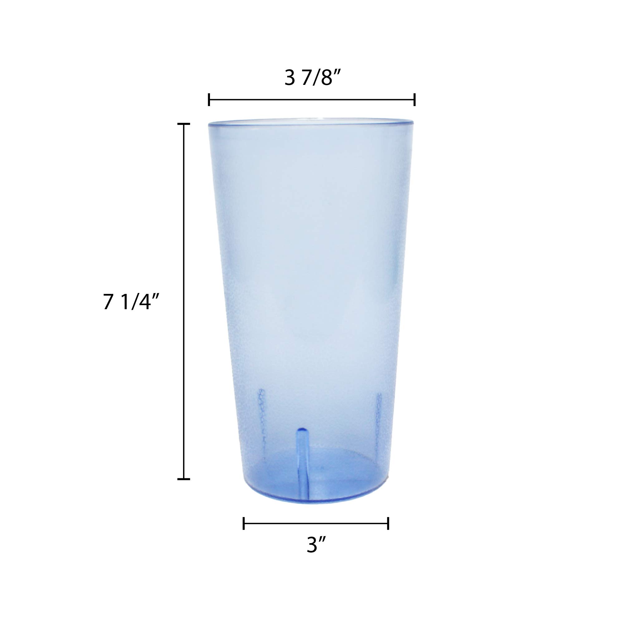 32 Oz Insulated Tumbler with Lid and Straw - Tall Thunder Group PLTHTB032TB (12 Pack) - Perfect for Coffee, Tea, Cold Drinks at Home, Office or Travel