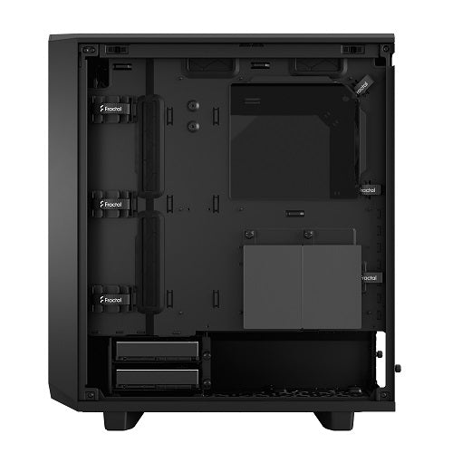 Meshify 2 Compact Black ATX Mid Tower PC Case with Tempered Glass Side Panel - High Airflow Gaming Computer Case for Home & Office Builds