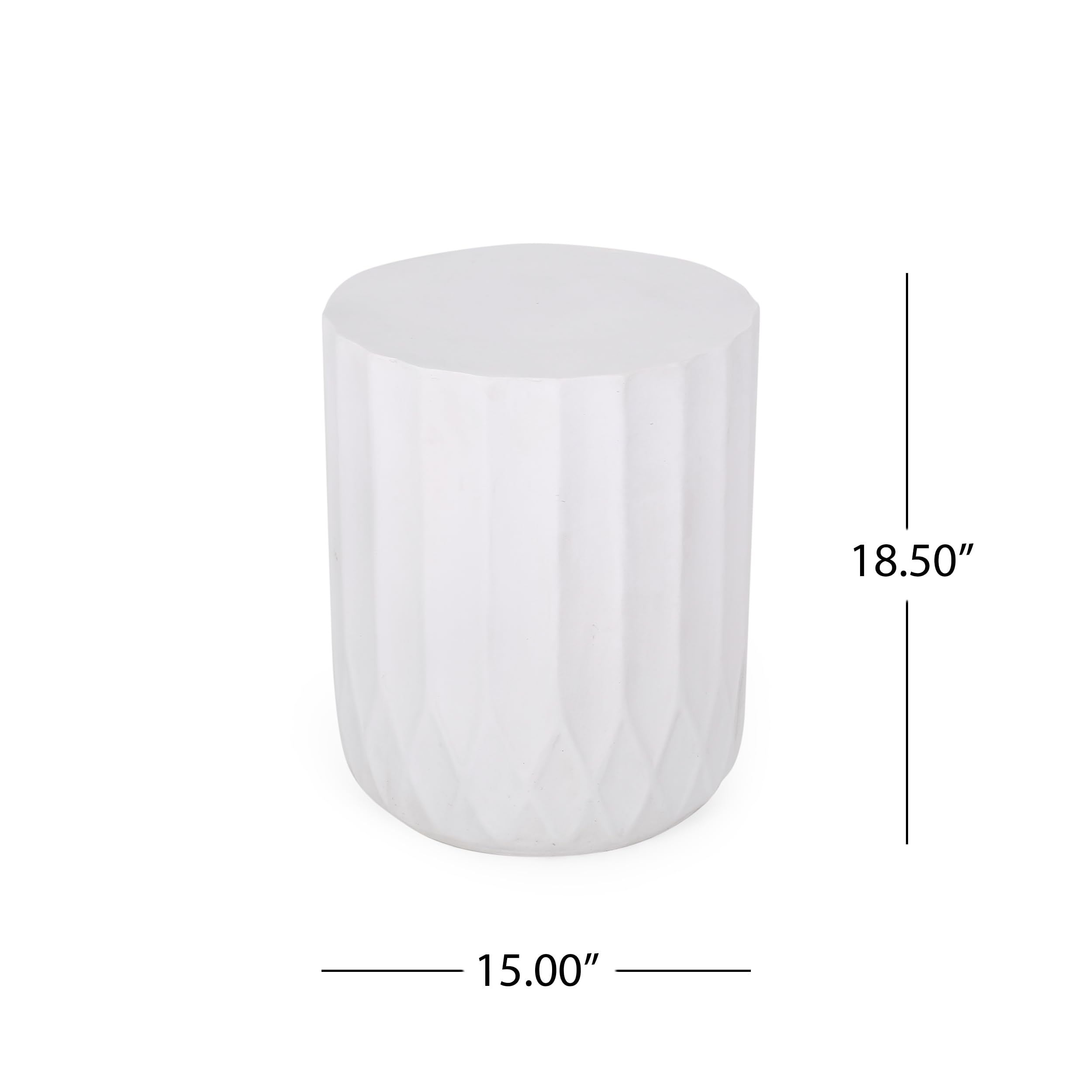 Christopher Knight Home Alcona End Table - Antique White Finish, Small Side Table for Living Room, Bedroom, or Office - Perfect for Holding Lamps, Books, and Decor