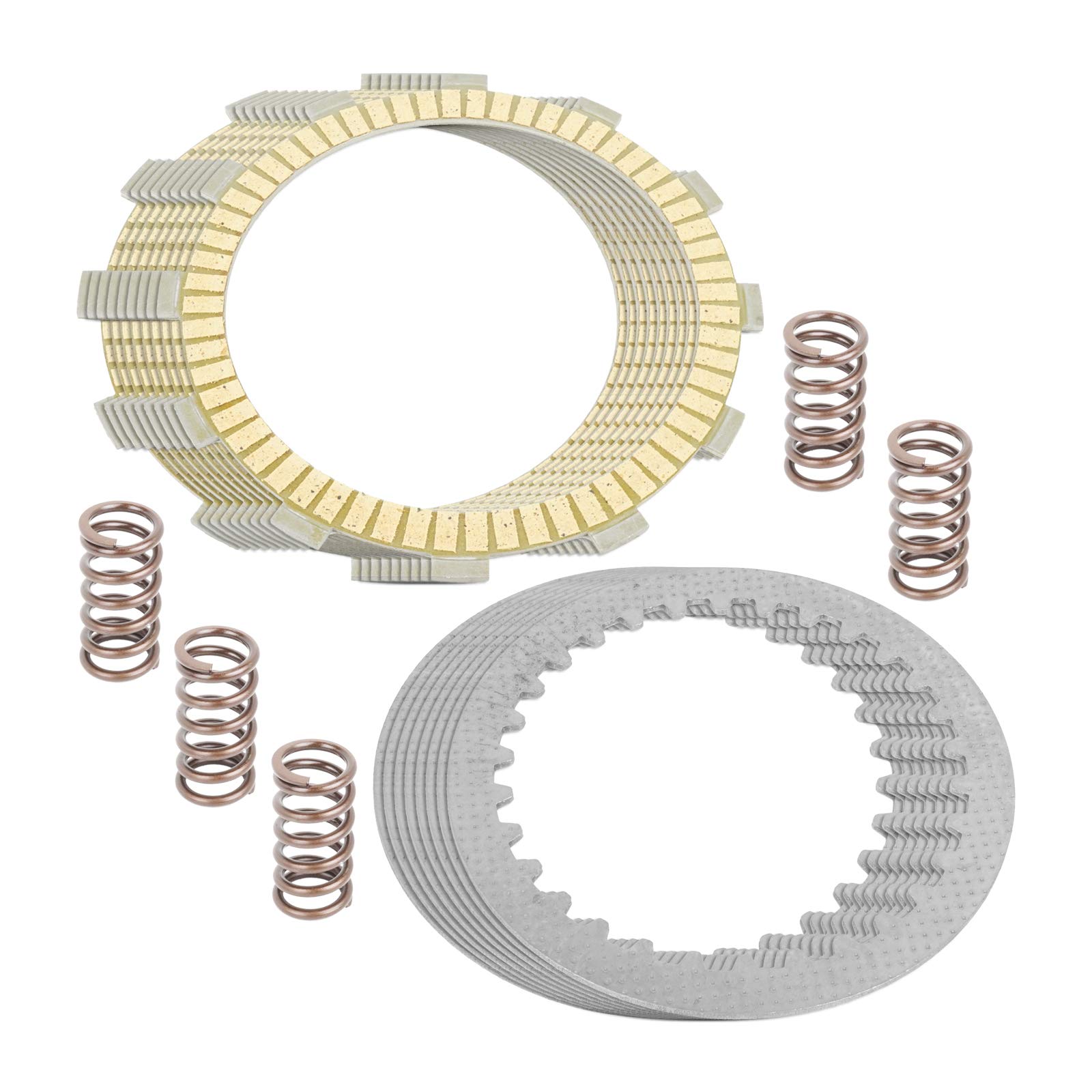 Caltric Clutch Friction Plates & Kit for Kawasaki KZ1000P Police 1000 (1982-1995) - High-Performance Replacement Parts for Smooth Shifting - Perfect for Motorcycle Repair & Restoration Projects
