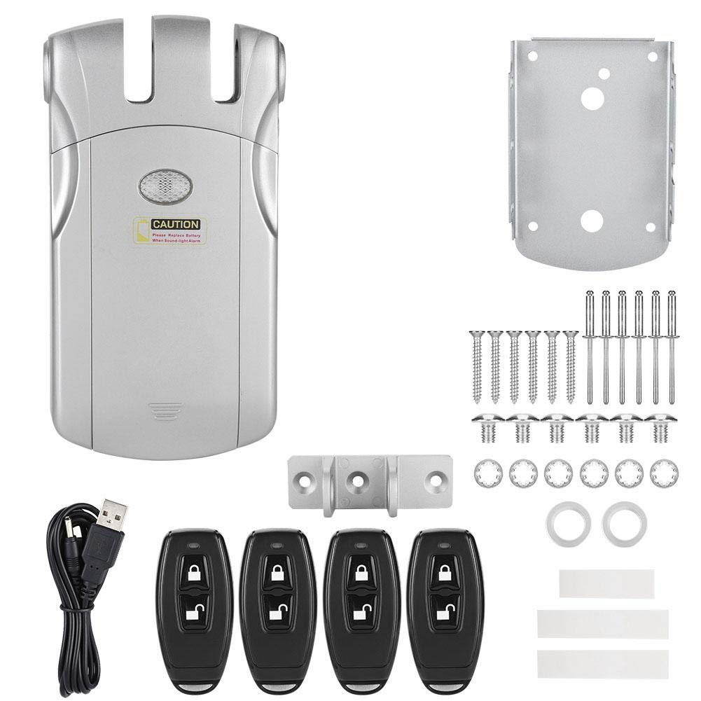 WAFU Smart Electronic Door Lock - Keyless Entry, Wireless Remote Control, Invisible Design for Home Security | Perfect for Apartments, Offices & Vacation Rentals