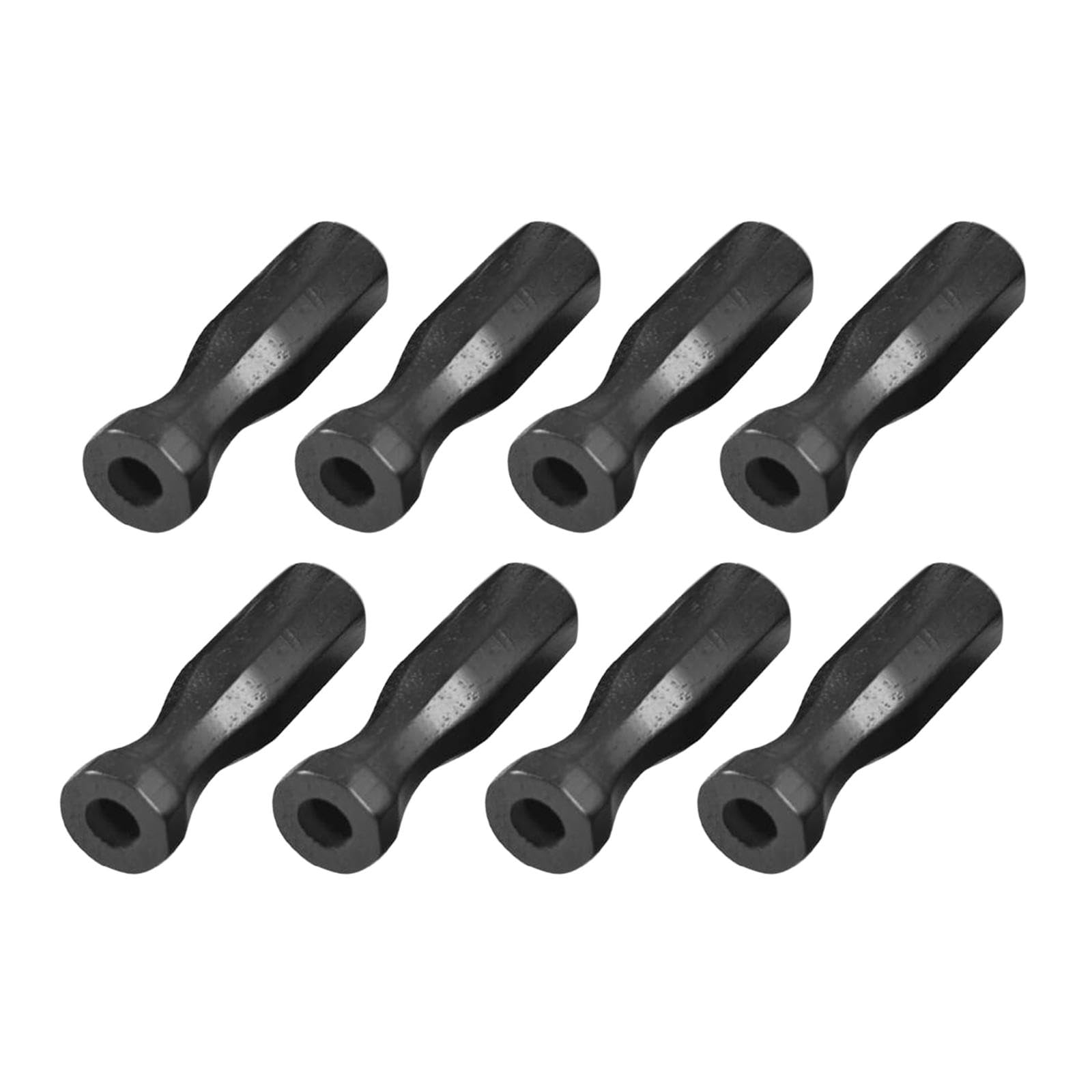 8X Premium Wooden Foosball Table Handles - Replacement Soccer Table Grip Accessories for Kids & Adults - Perfect for Indoor Game Rooms, Bars, and Family Entertainment (Black)