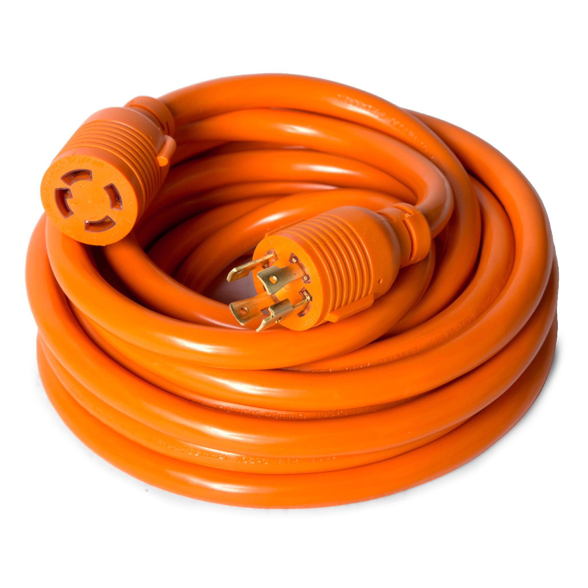 WEN PC3025 250V 30 Amp Generator Power Cord - 25ft L14-30P to L14-30R for Manual Transfer Switches | Perfect for Home Backup Power & Emergency Outage Scenarios