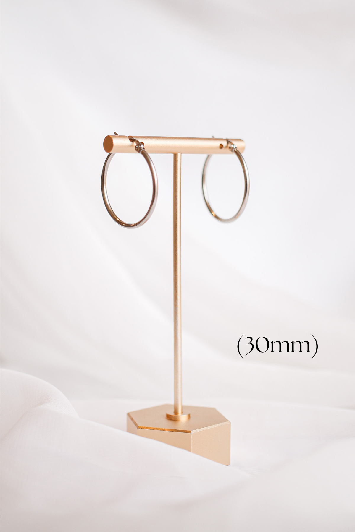 Silver Megan Hoop Earrings - 4 Size Options for Women | Perfect for Everyday Wear, Parties & Gifts