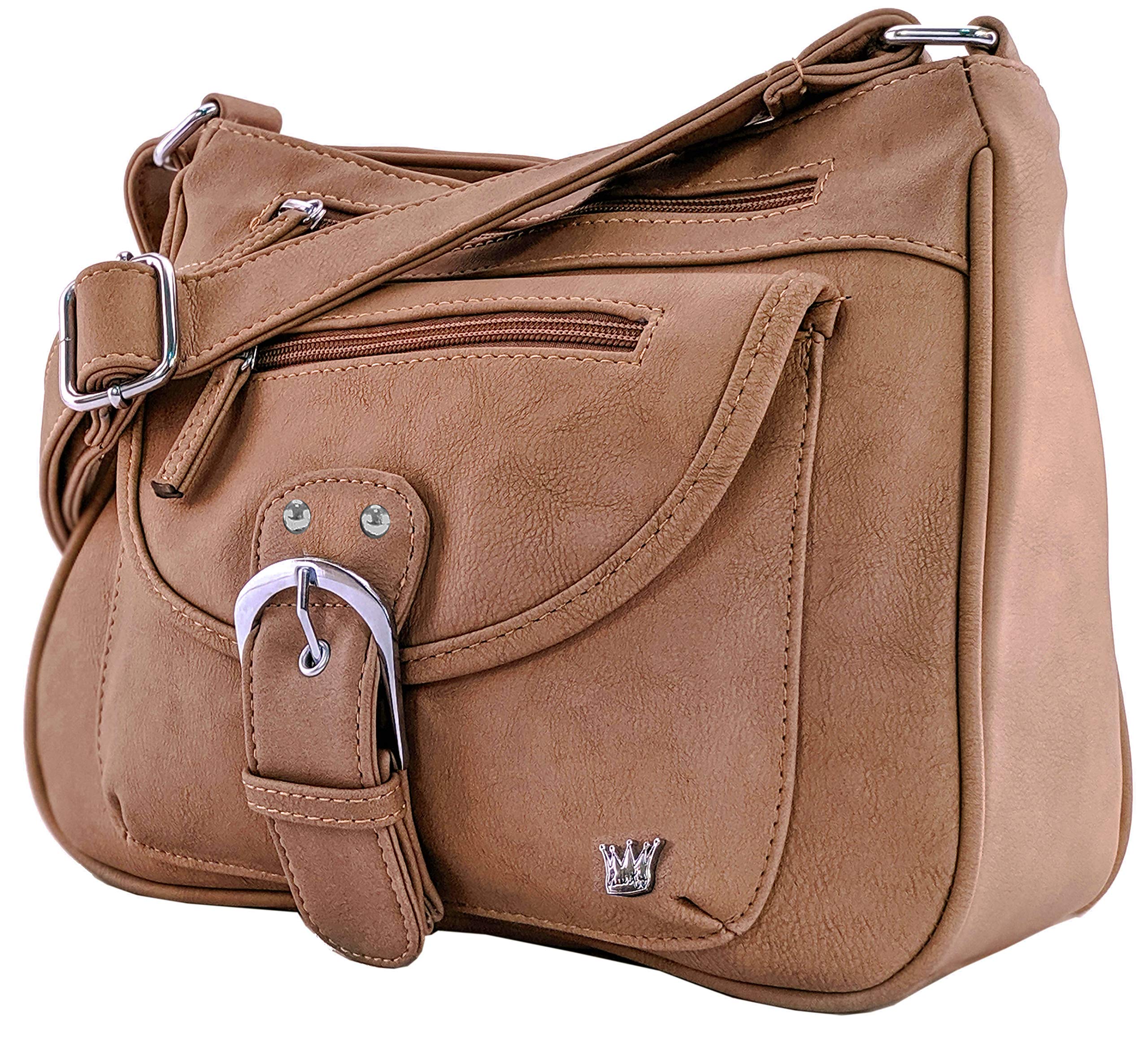 Best CCW Concealed Carry Handbag for Women - Pistol Crossbody & Shoulder Bag with Hidden Gun Pocket - Perfect for Everyday Carry, Travel & Self-Defense