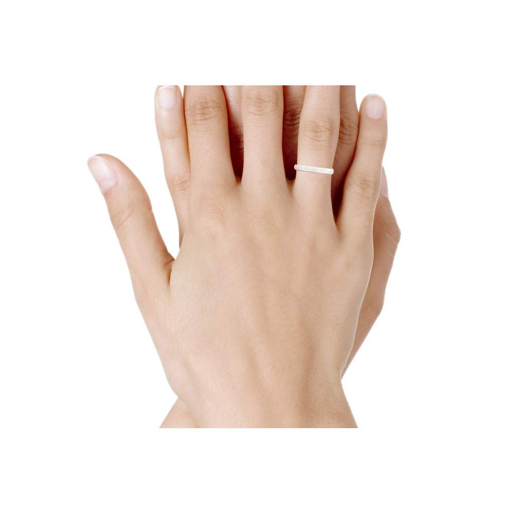 White Ceramic 3mm Ring for Women - Minimalist Wedding Band, Stackable Ring, Anniversary Gift - Perfect for Everyday Wear, Engagement & Special Occasions