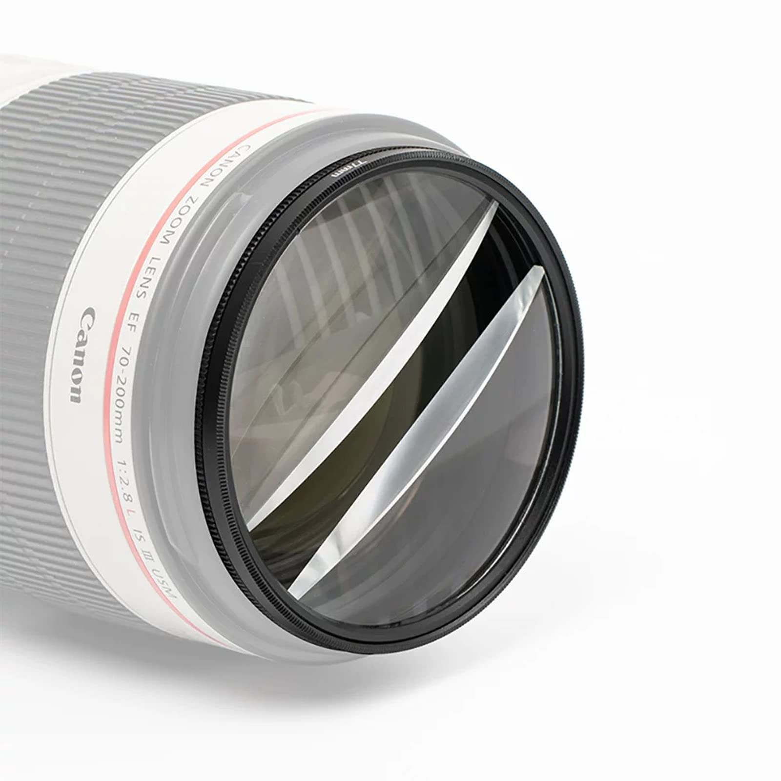 77mm Split Diopter Prism Camera Filter - Double Glass Lens Filter for DSLR Cameras | Special Effect Blur & Zoom Center Filter | Perfect for Creative Photography & Cinematic Effects