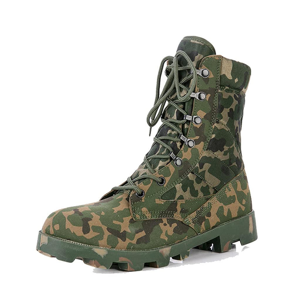 Men's Tactical Military Army Boots - Outdoor Trekking Climbing Sports Sneakers with Camo Design | Durable Combat Hiking Shoes for Adventure, Camping & Survival Training