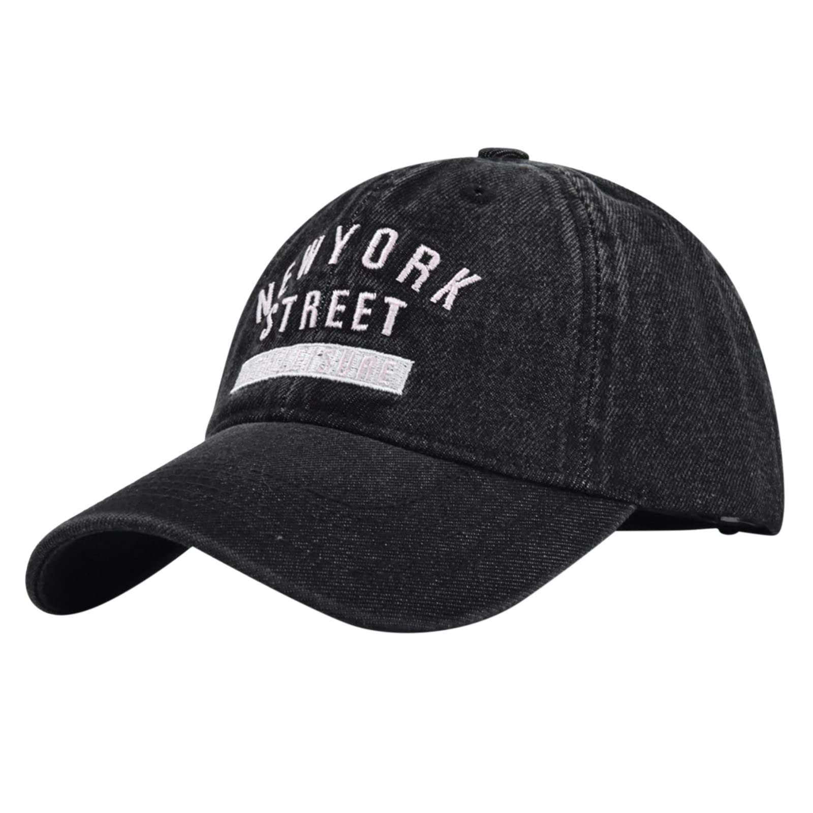 Men's & Women's Solid Color Baseball Hats with Color Stitching - Breathable Mesh Snapback Cap for Outdoor Sports, Running, Golf - UV Protection Sun Visor Hat for Summer Activities