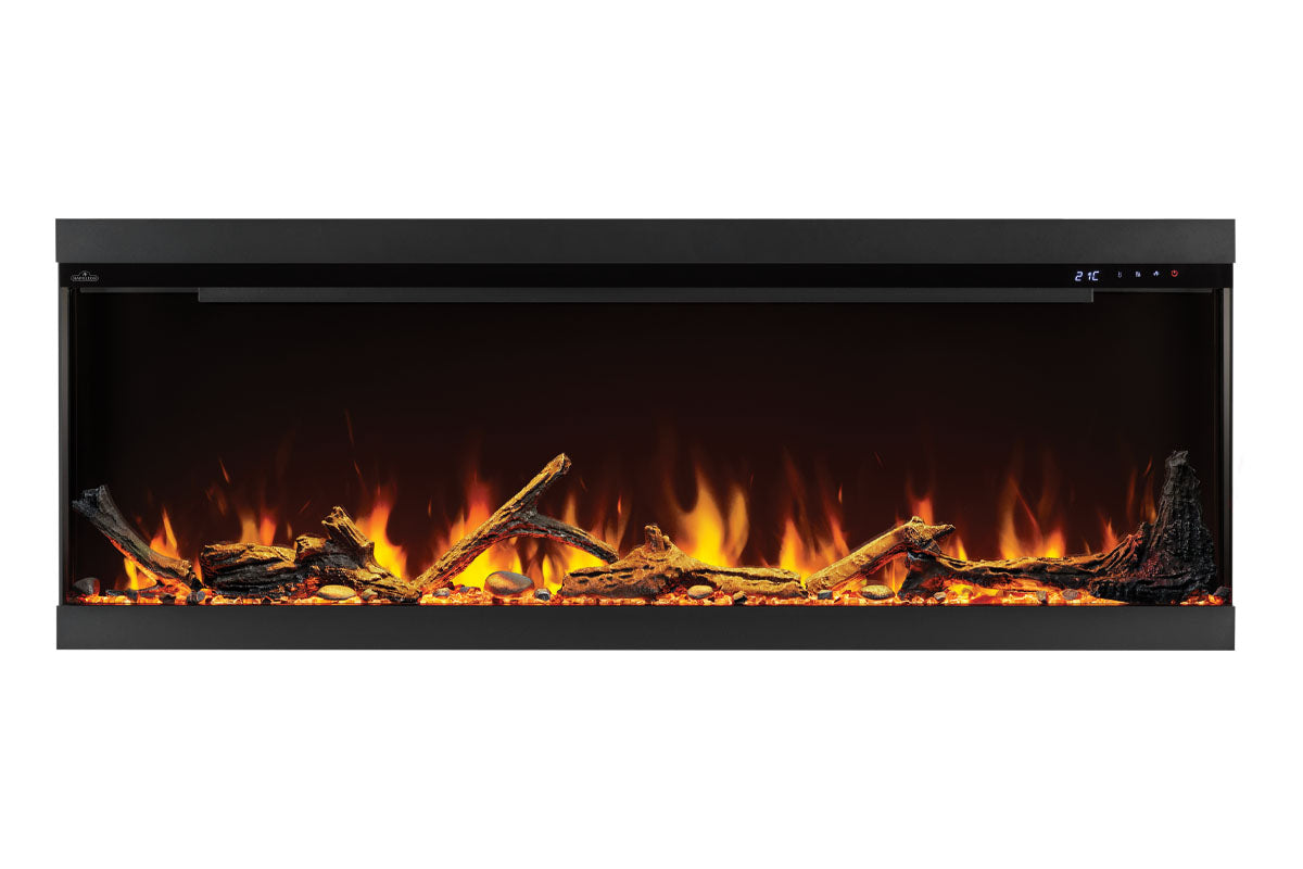 Napoleon Astound 62 FlexMount Smart Multi-Side Wall Mount Recessed Electric Fireplace - Perfect for Living Room, Bedroom & Office Heating & Decor