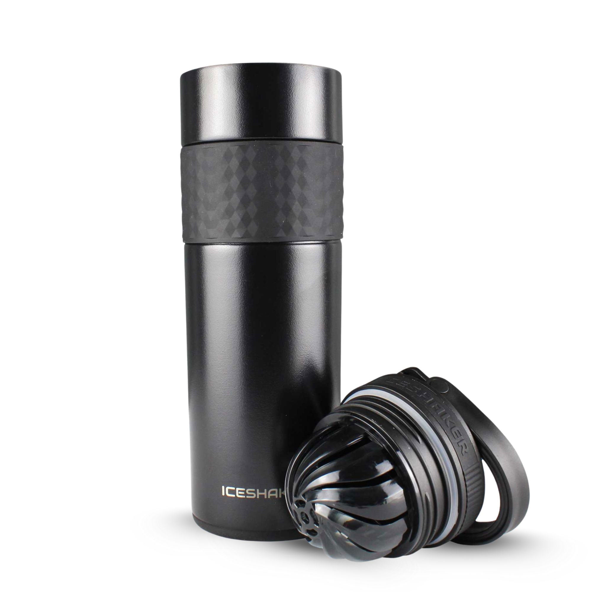 20oz Skinny Shaker Bottle - Black - Perfect for Gym, Workouts & Protein Shakes - BPA Free Leakproof Water Bottle