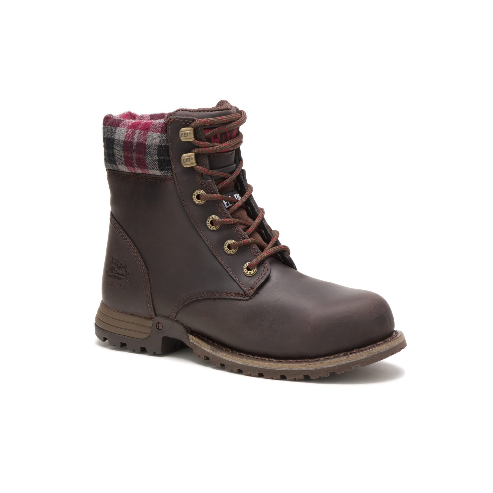 Cat Footwear Women's Kenzie St Construction Boot - Waterproof Work Boots for Women with Slip-Resistant Sole | Perfect for Construction, Landscaping & Outdoor Work