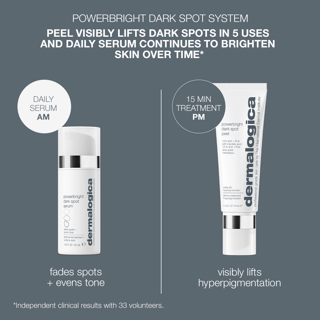 PowerBright Dark Spot Correcting System - Brightening Serum for Hyperpigmentation & Uneven Skin Tone | Fades Dark Spots, Age Spots & Acne Scars | Use for Face, Neck & Décolleté for Radiant Skin
