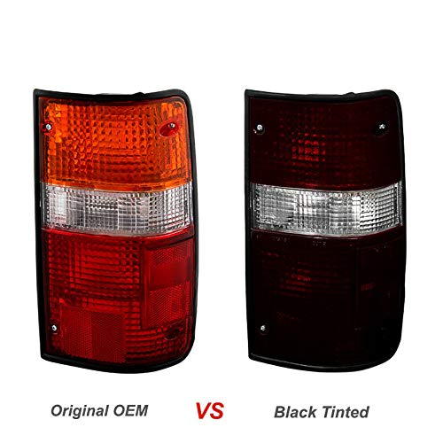Jdragon Red Smoked Tail Light Compatible for Toyota 89-95 Pickup Truck - Replacement Rear Brake Lights & Turn Signal Lamps - Perfect for Off-Roading, Night Driving & Vehicle Customization
